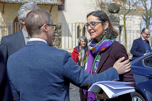 La ministra de Industria, la medinense Reyes Maroto, ayer enSegovia donde clausuró un Congreso de Agencias de Viajes. - ICAL